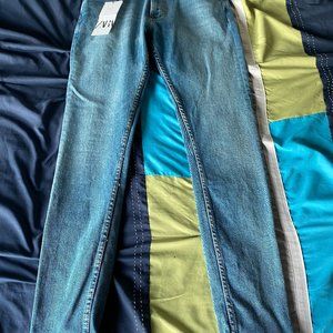 Brand New Blue Skinny Fit Jeans USA Size:30